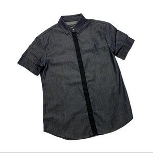 ALLSAINTS Trente Denim Button Up Shirt Size 4 NWOT